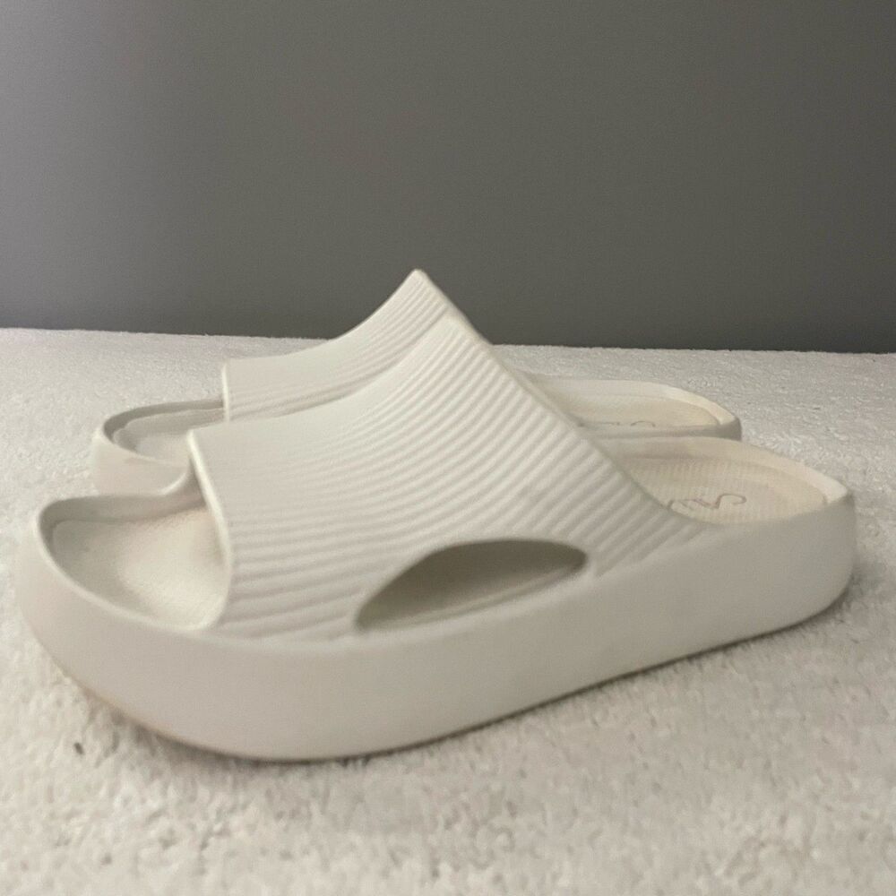 Calia White Slide Sandals Comfort Foam Athleisure 6 Women's Normcore Gym - Picture 10 of 13